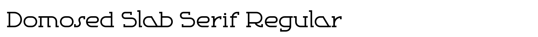 Domosed Slab Serif Regular image